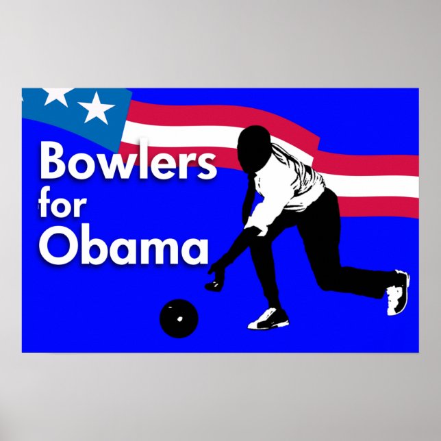 Bowlers für das Obama-Poster Poster (Vorne)