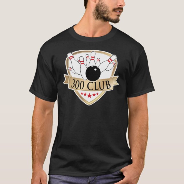 Bowling 300 Club - Perfect Game Logo  Graphic   T-Shirt (Vorderseite)