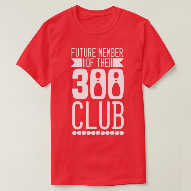 Bowling 300 Club T-Shirt (Design vorne)