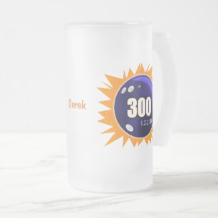 Bowling 300 Spiel Eismoketasse Mattglas Bierglas