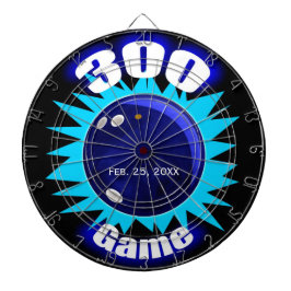 Bowling 300 Spiel, mit Datum, Dartboard mit Darts Dartscheibe