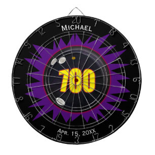 Bowling 700 Serie, personalisieren mit Namen und D Dartscheibe
