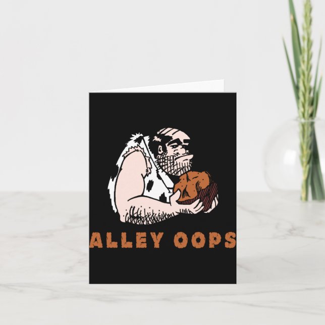 Bowling Alley Oops Caveman  Karte (Vorderseite)