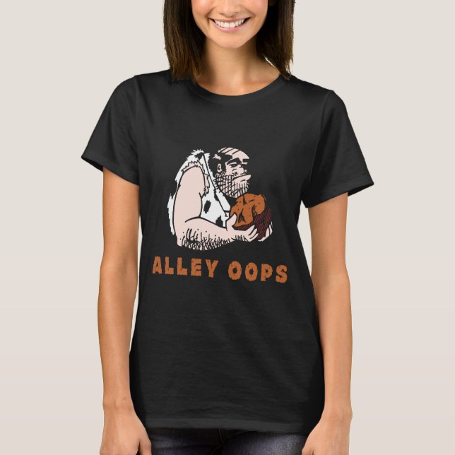 Bowling Alley Oops Caveman  T-Shirt (Vorderseite)