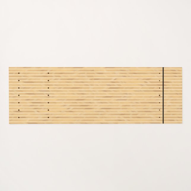 Bowling-Bahn/Anflugbereich (Vorderseite/Rückseite) Yogamatte (Rückseite (Horizontal))