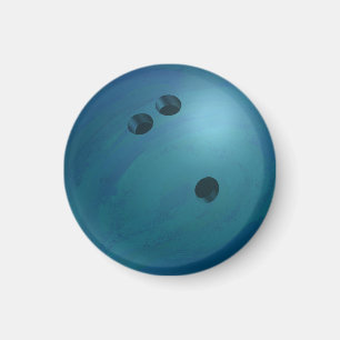 Bowling Ball Blue Magnet