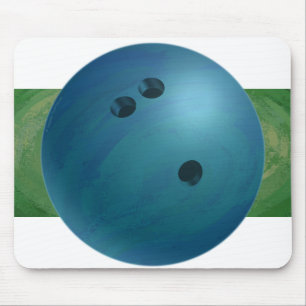 Bowling Ball Blue Mousepad