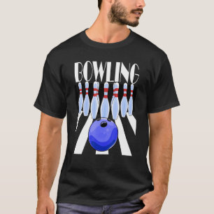 Bowling Ball Bowler Team Bowl Buttone Bowlers T-Shirt