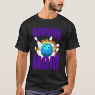 Bowling Ball & Button Blume Frauen Liebe Bowling G T-Shirt