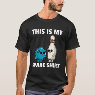 Bowling Ball Button Männer Frauen Kinder Mama Alm T-Shirt