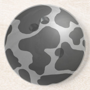 Bowling Ball Cow Gray Untersetzer