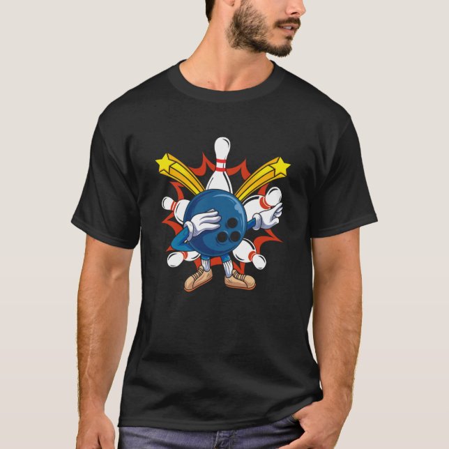 Bowling Ball Dabbing Bowling Players & Bowling T-Shirt (Vorderseite)