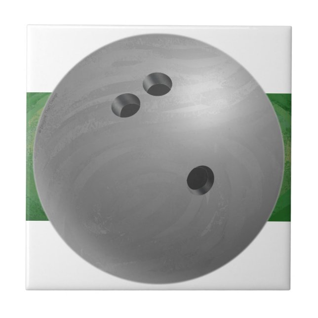 Bowling Ball Gray Fliese (Vorderseite)