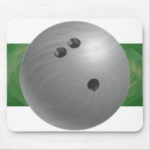 Bowling Ball Gray Mousepad