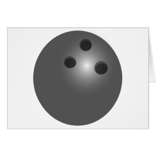 Bowling Ball Grußkarte