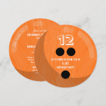 Bowling Ball | KINDERGEBURTSTAG PARTY | Orange