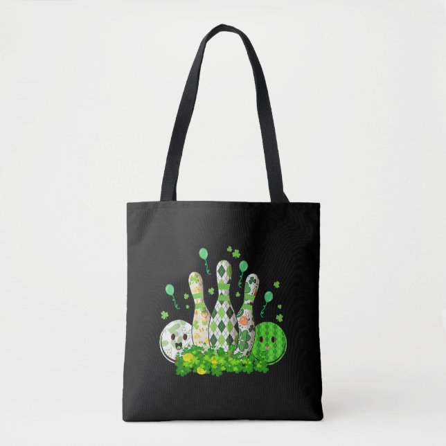 Bowling Ball Kleeblatt Leprechaun St Patricks Day (Vorderseite)