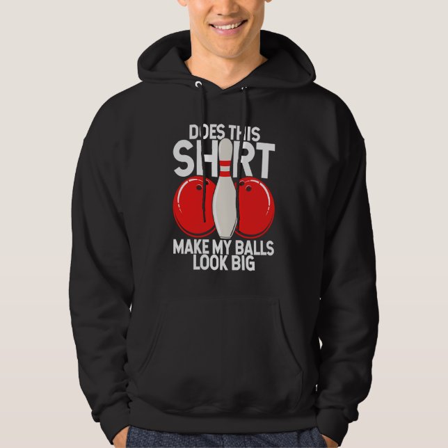 Bowling Ball Pin Bowler Strike Bowling Fanatic Bow Hoodie (Vorderseite)