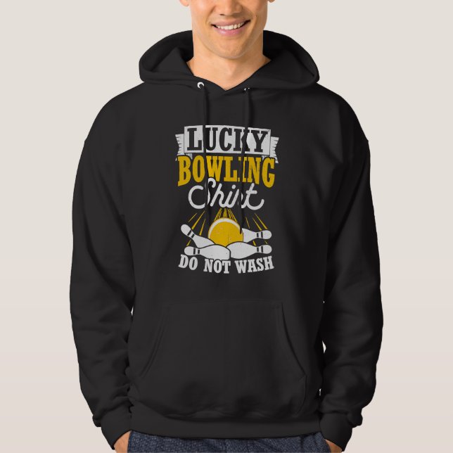 Bowling Ball Pin Bowler Strike Bowling Fanatic Bow Hoodie (Vorderseite)