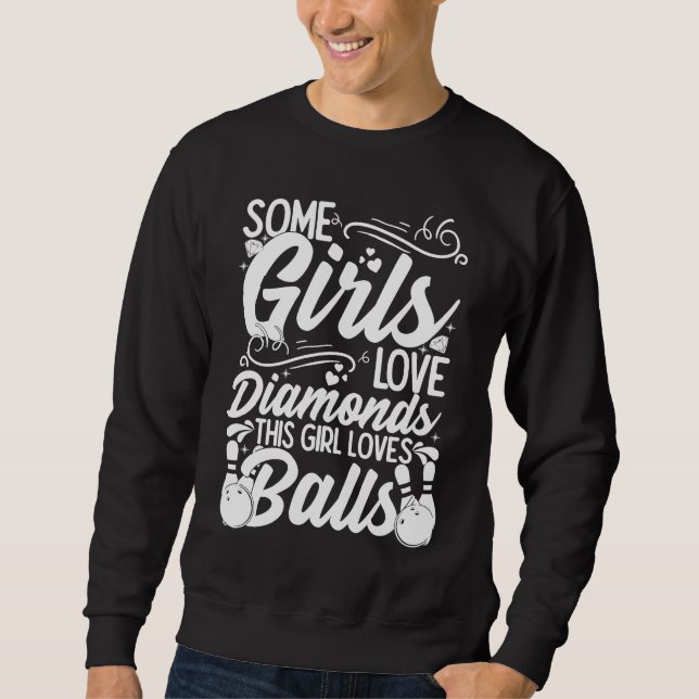 Bowling Ball Pin Bowler Strike Bowling Fanatic Bow Sweatshirt (Vorderseite)