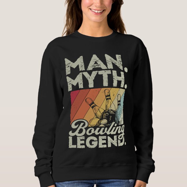 Bowling Ball Pin Bowler Strike Bowling Fanatic Bow Sweatshirt (Vorderseite)