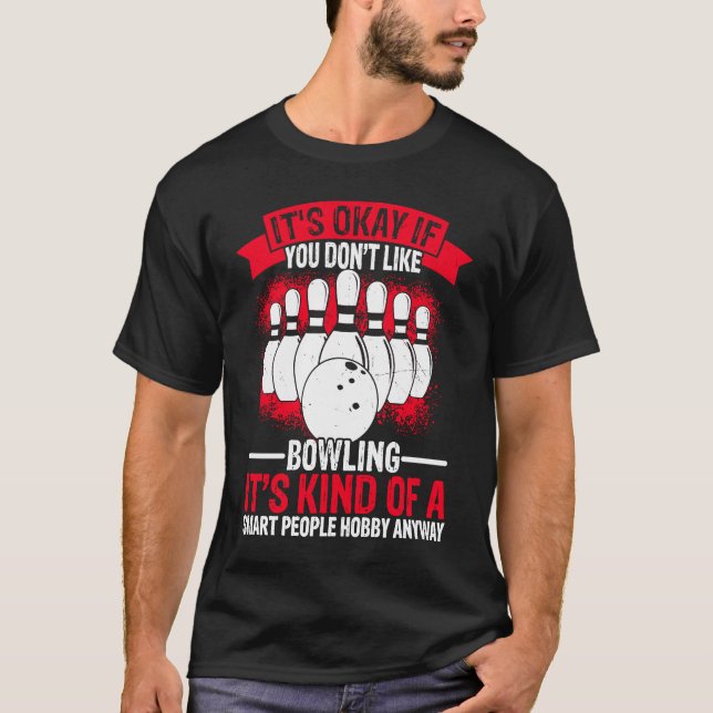 Bowling Ball Pin Bowler Strike Bowling Fanatic Bow T-Shirt (Vorderseite)