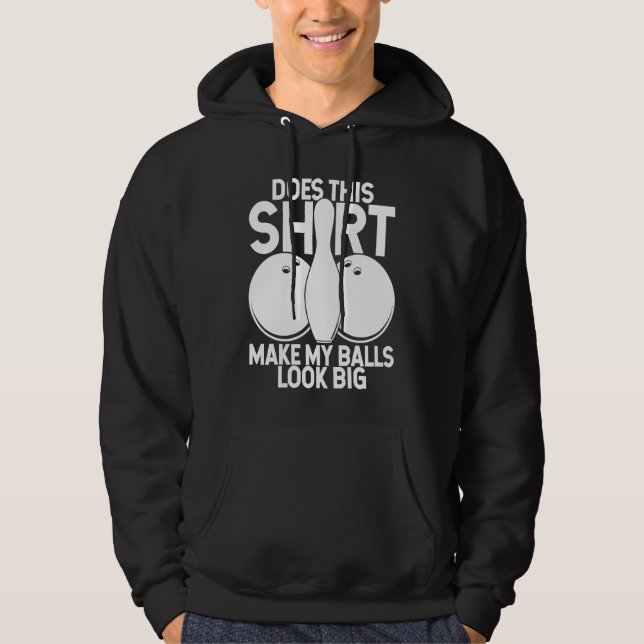 Bowling Ball Pin Bowler Strike Bowling Team Bowlin Hoodie (Vorderseite)