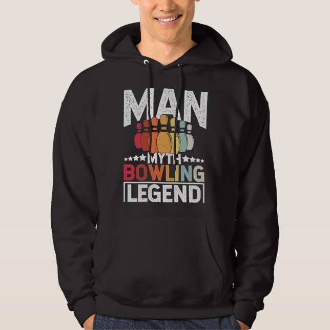 Bowling Ball Pin Bowler Strike Team Bowling Alley  Hoodie (Vorderseite)