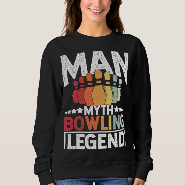 Bowling Ball Pin Bowler Strike Team Bowling Alley  Sweatshirt (Vorderseite)