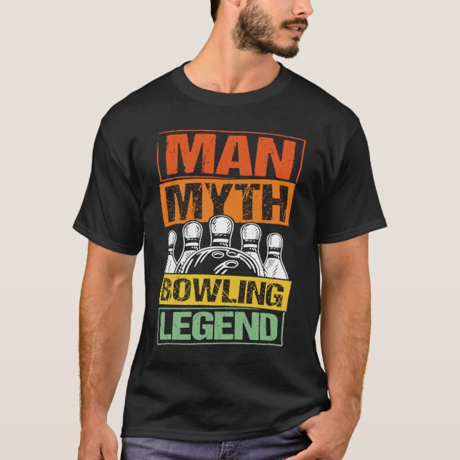 Bowling Ball Pin Bowler Strike Team Bowling Alley  T-Shirt (Vorderseite)