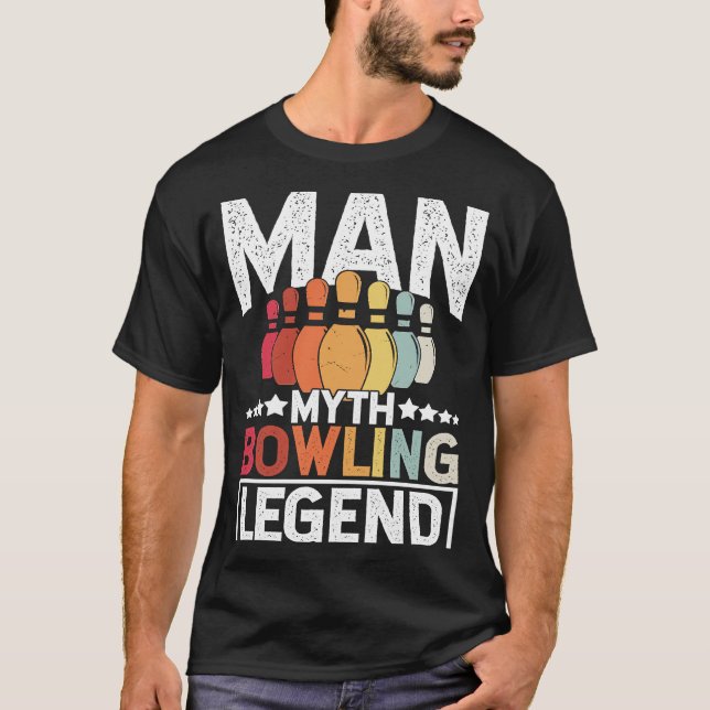 Bowling Ball Pin Bowler Strike Team Bowling Alley  T-Shirt (Vorderseite)