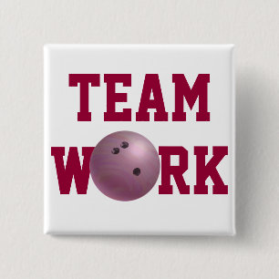 Bowling Ball Pink Button