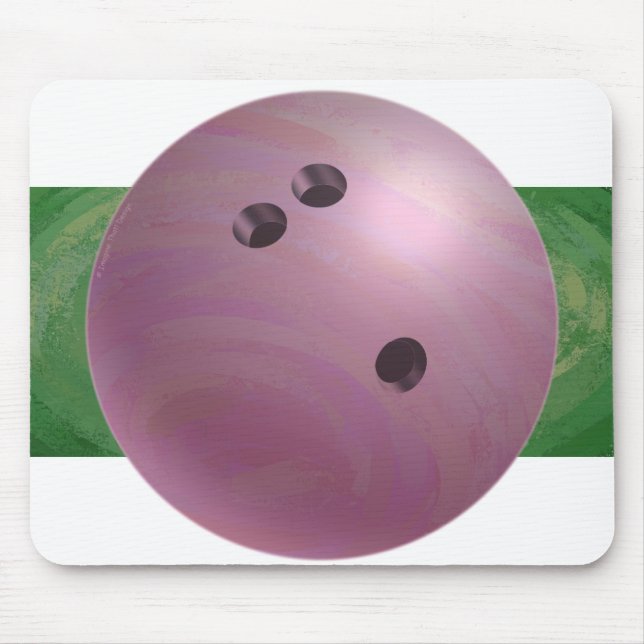 Bowling Ball Pink Mousepad (Vorne)