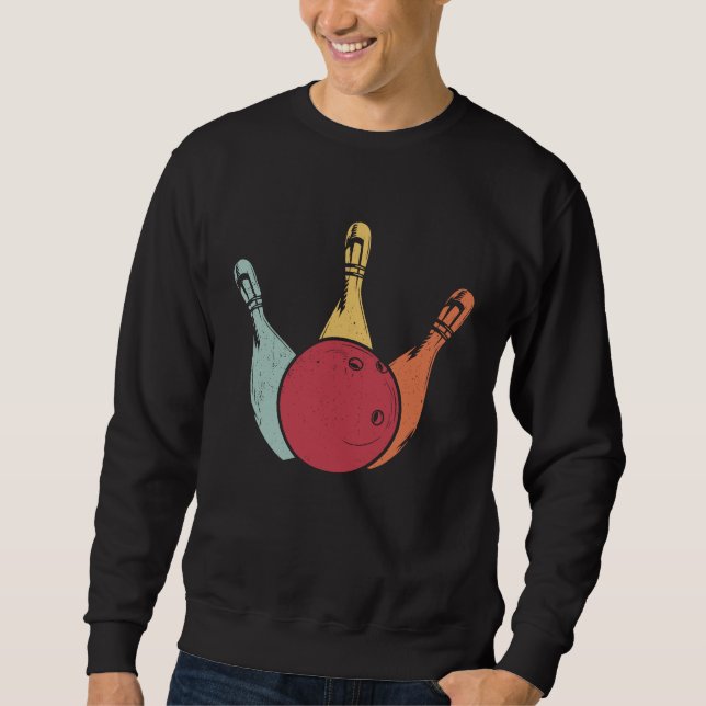 Bowling Ball Pins Bowler Strike Bowling Legend Bow Sweatshirt (Vorderseite)