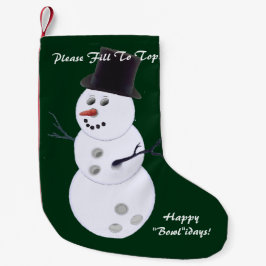 Bowling Ball Snowman Weihnachten Kleiner Weihnachtsstrumpf