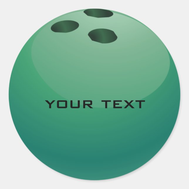 Bowling Ball Sticker (Vorderseite)