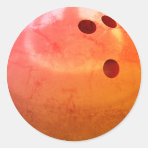 Bowling Ball Team Runder Aufkleber