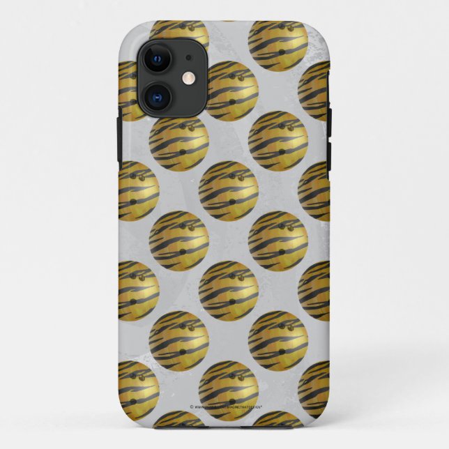 Bowling Ball Tiger Gelb Case-Mate iPhone Hülle (Rückseite)