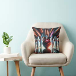 Bowling Ball und Buttone Kissen