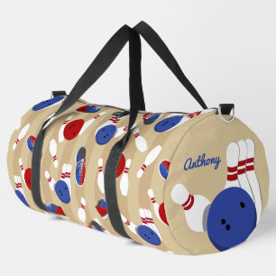 Bowling Ball und Buttone Personalisiert Duffle Bag
