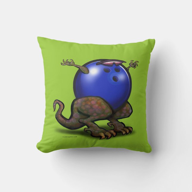 Bowling Beast Kissen (Vorderseite)