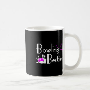 Bowling Besties beste Freundinnen Damenliga Kaffeetasse