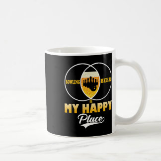 Bowling Bier Mein Glücklicher Ort Lustiger Perfekt Kaffeetasse