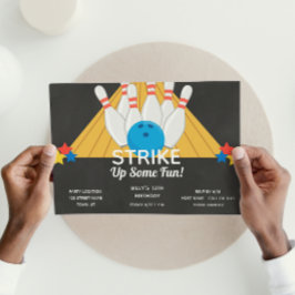 Bowling Birthday Einladung