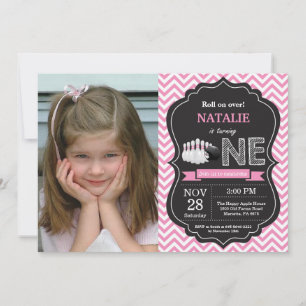 Bowling Birthday Einladung 1. Geburtstag Party