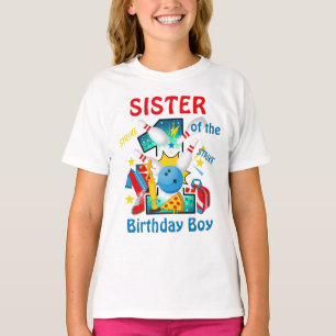 Bowling Birthday Shirt Sister First Birthday