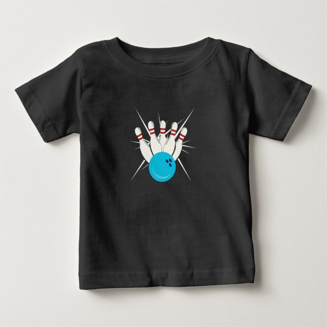 Bowling Bliss Baby T-shirt (Vorderseite)