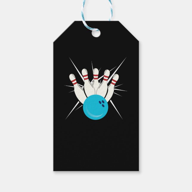 Bowling Bliss Geschenkanhänger (Vorderseite)