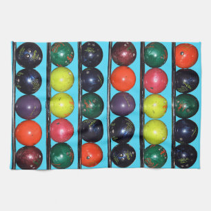 Bowling Blitz Geschirrtuch