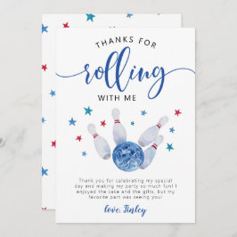 Bowling Blue zum Geburtstag danke für das Mitrolle